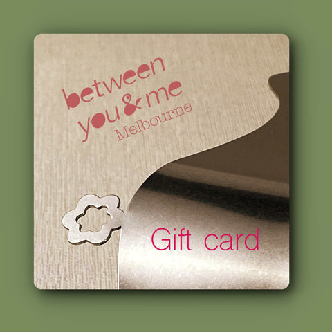 Between you & me gift card