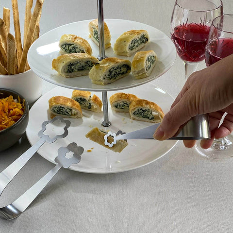 Flowers serving tongs