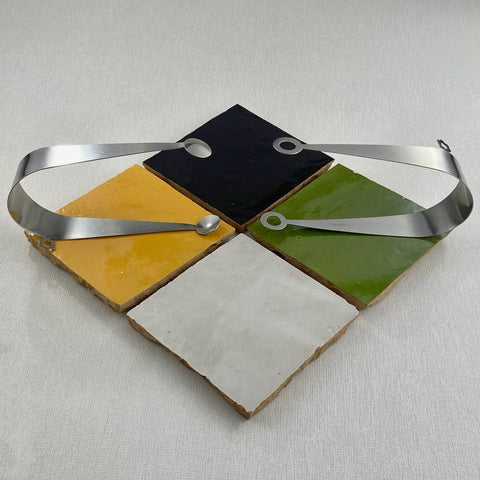 Ceramic bases (set of two mixed colours)