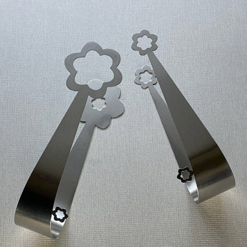 Kaleidoscope and Flowers serving tong set