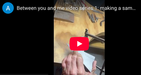 Video 1, part 1: Gary cuts a sample handle