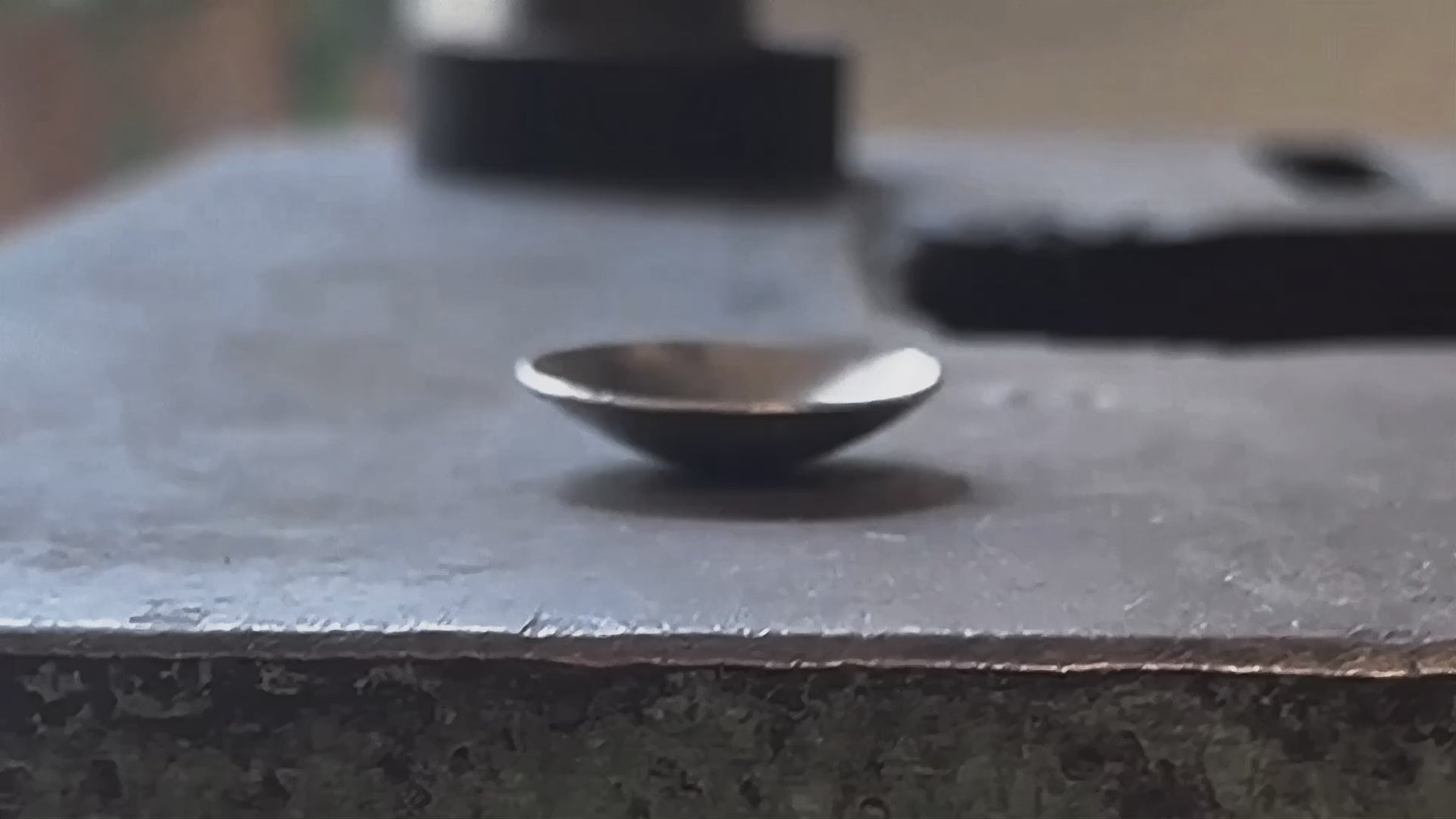 Video showing the making and use of the Best Seat in the House handcrafted stainless steel tiny serving ladle, from metalwork to serving dip.