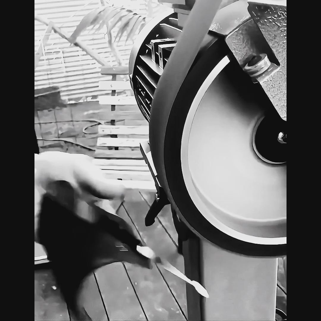 Video showing the making, packaging and use of the It Takes Two handcrafted stainless steel serving collection, including polished details and table styling.